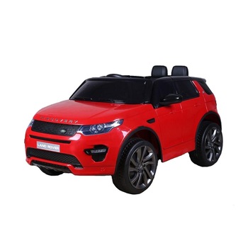 Masinuta electrica cu scaun de piele Land Rover Discovery Sport Red Masinuta electrica cu scaun de piele Land Rover Discovery Sport Red