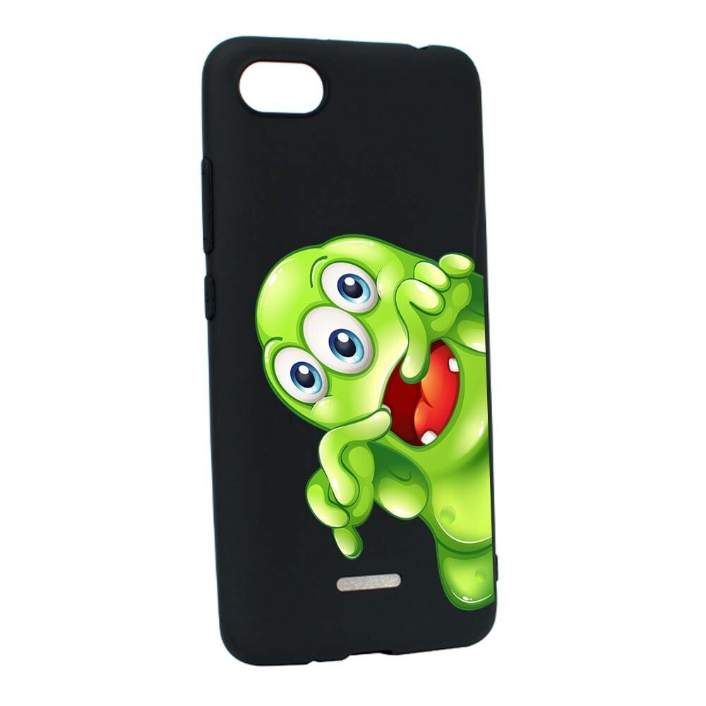 Husa Xiaomi Redmi 6A, Silicon, Green Monster B60