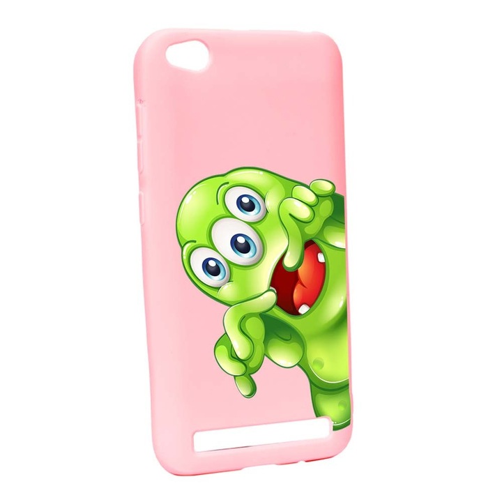 Husa Xiaomi Redmi 5A, Silicon, Green Monster P60