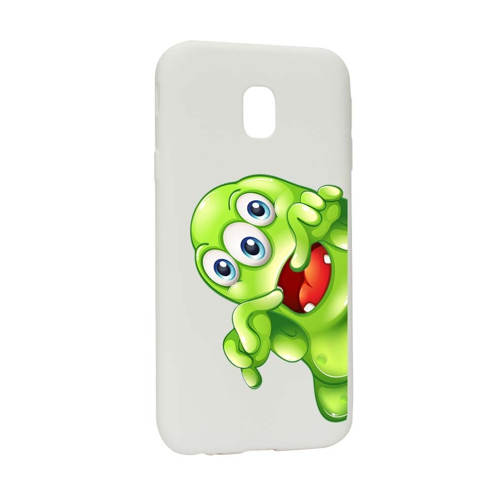 Husa Samsung Galaxy J3 2018, Silicon, Green Monster W60