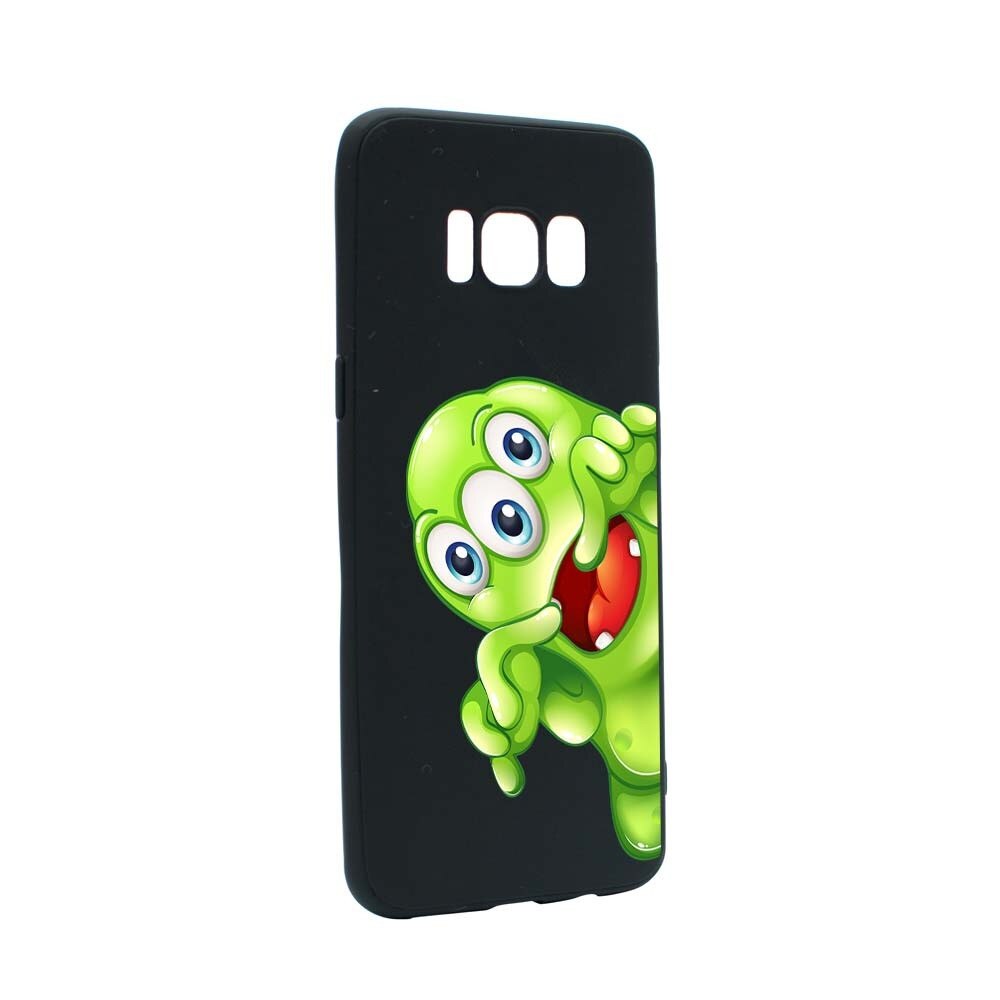 Husa Samsung Galaxy S8, Silicon, Green Monster B60