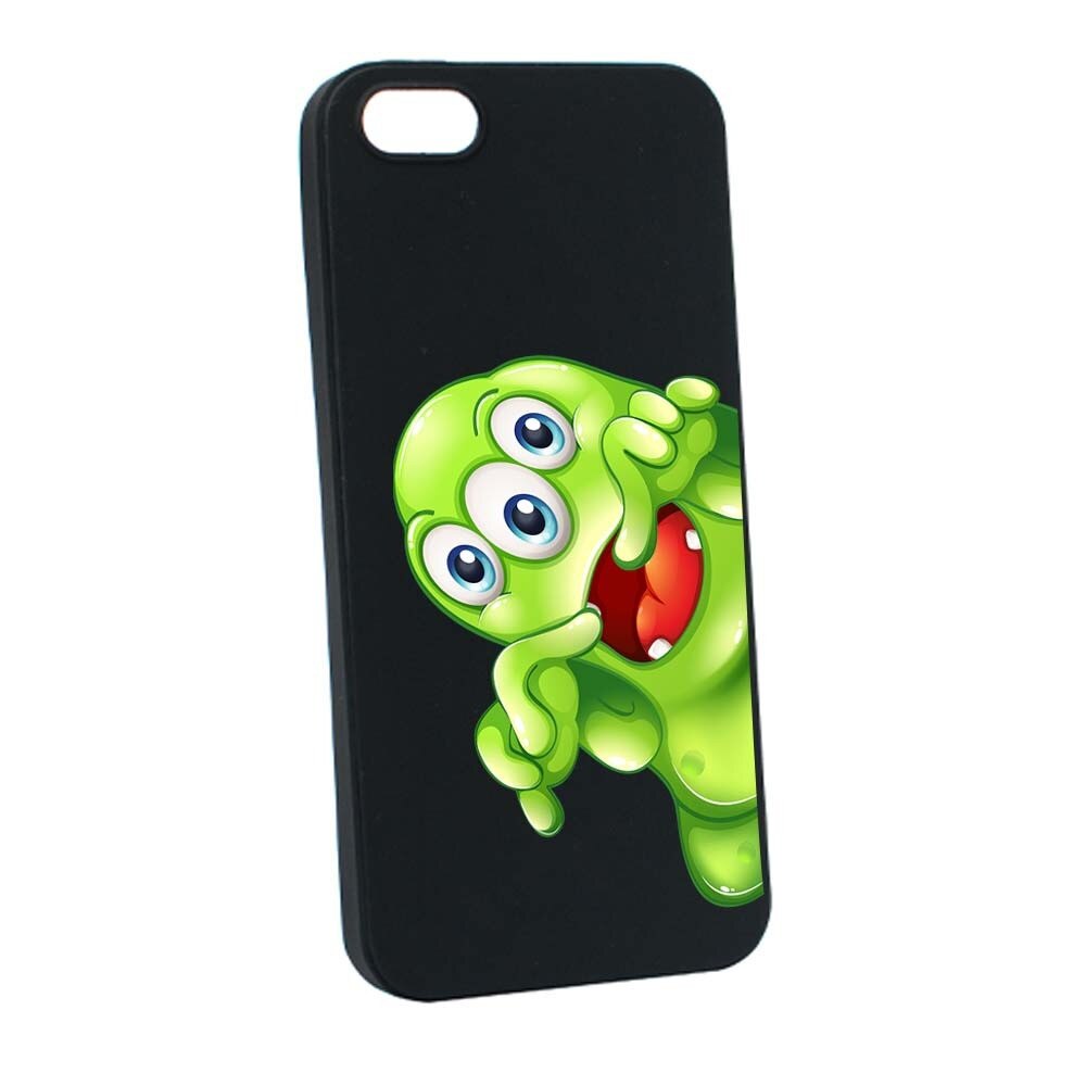 Husa Apple iPhone SE / 5S / 5, Silicon, Green Monster B60