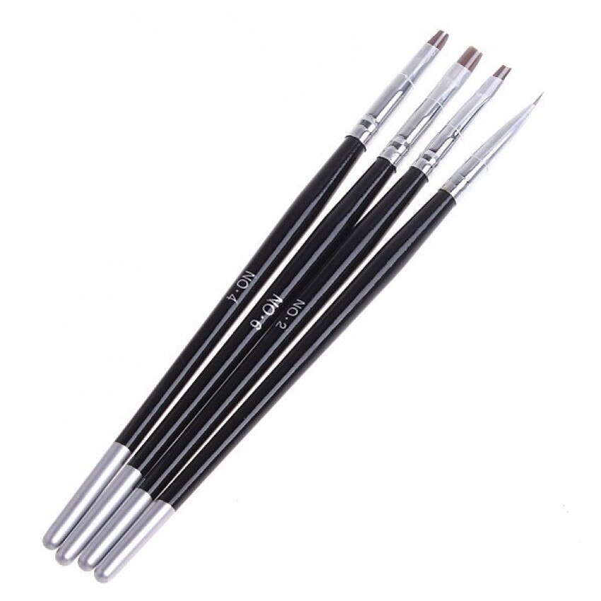 Set De 4 Pensule Miley Pentru Gel