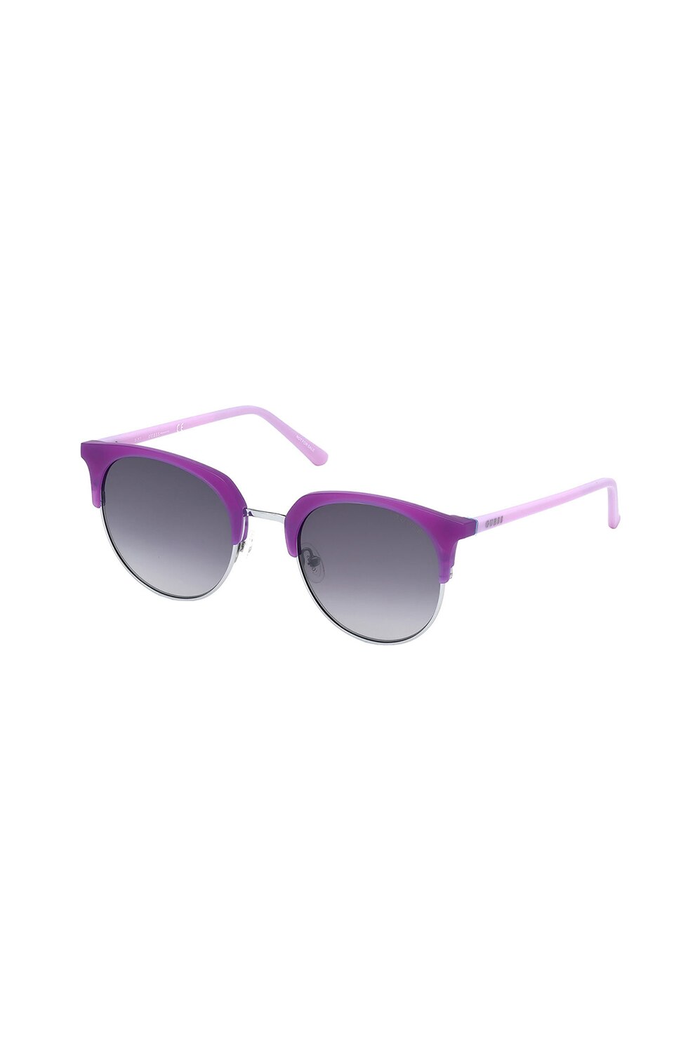 Guess, Ochelari de soare rotunzi, Violet, 52-22-140 Standard