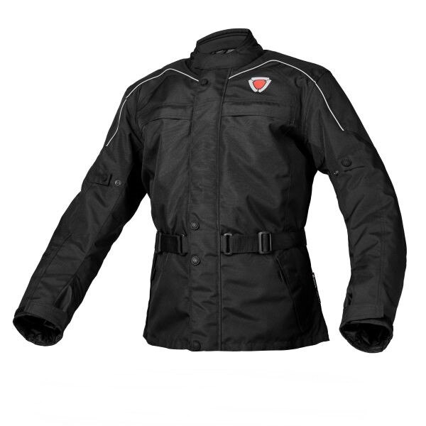 Jacheta moto barbati ISPIDO HELIUM, captuseala detasabila, protectie cot/umeri, culoare negru, marime M