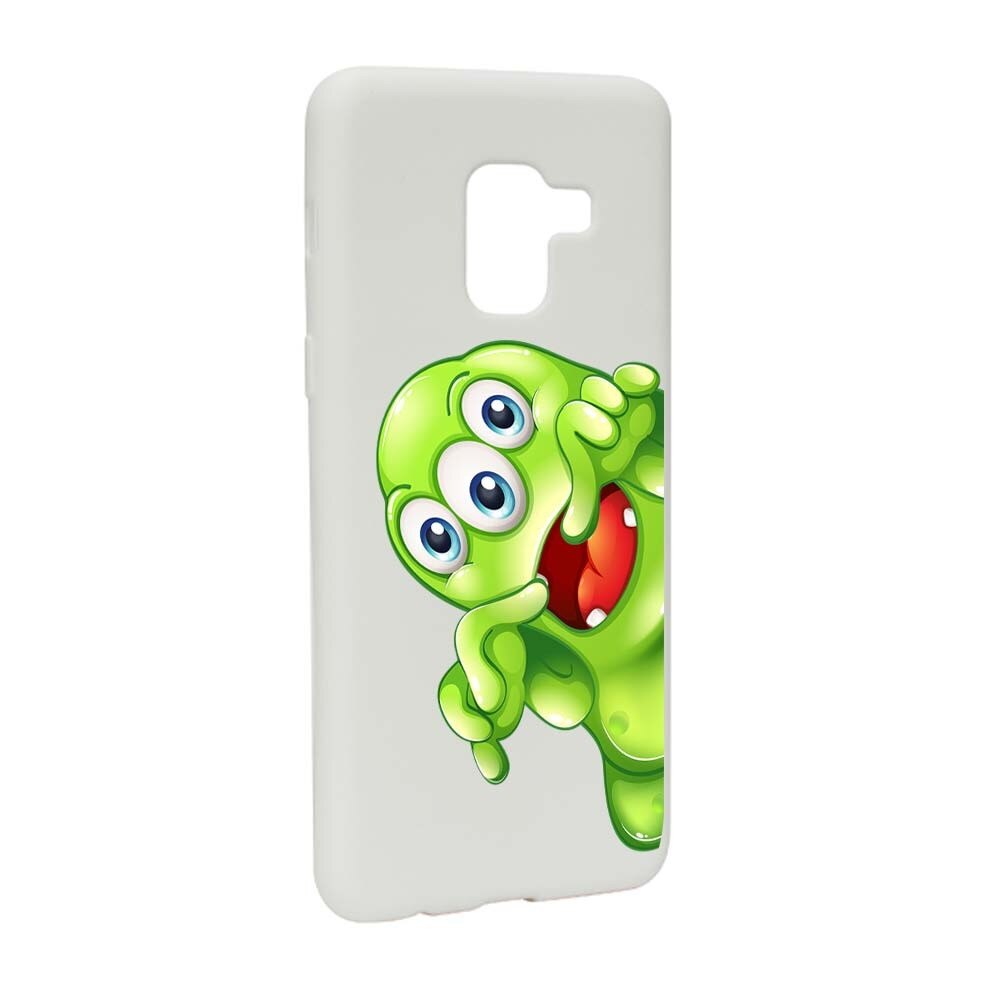 Husa Samsung Galaxy A5 2018, Silicon, Green Monster W60