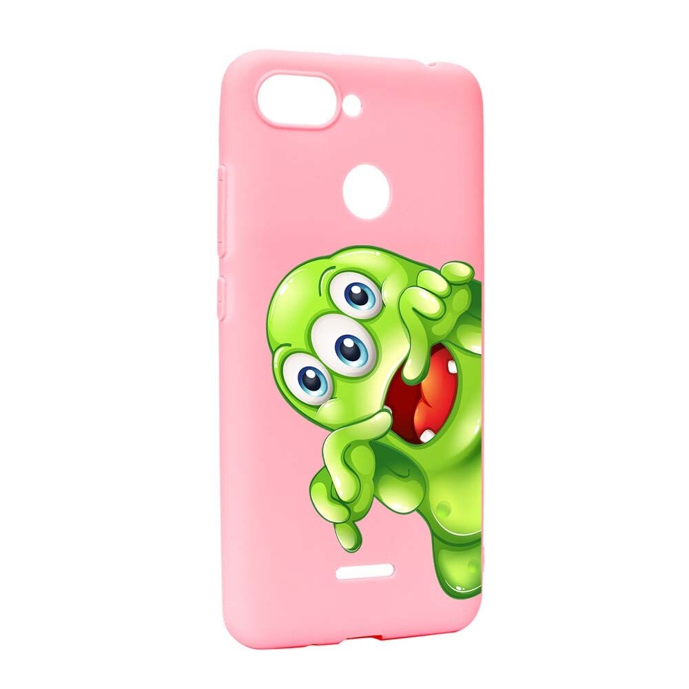 Husa Xiaomi Redmi 6, Silicon, Green Monster P60