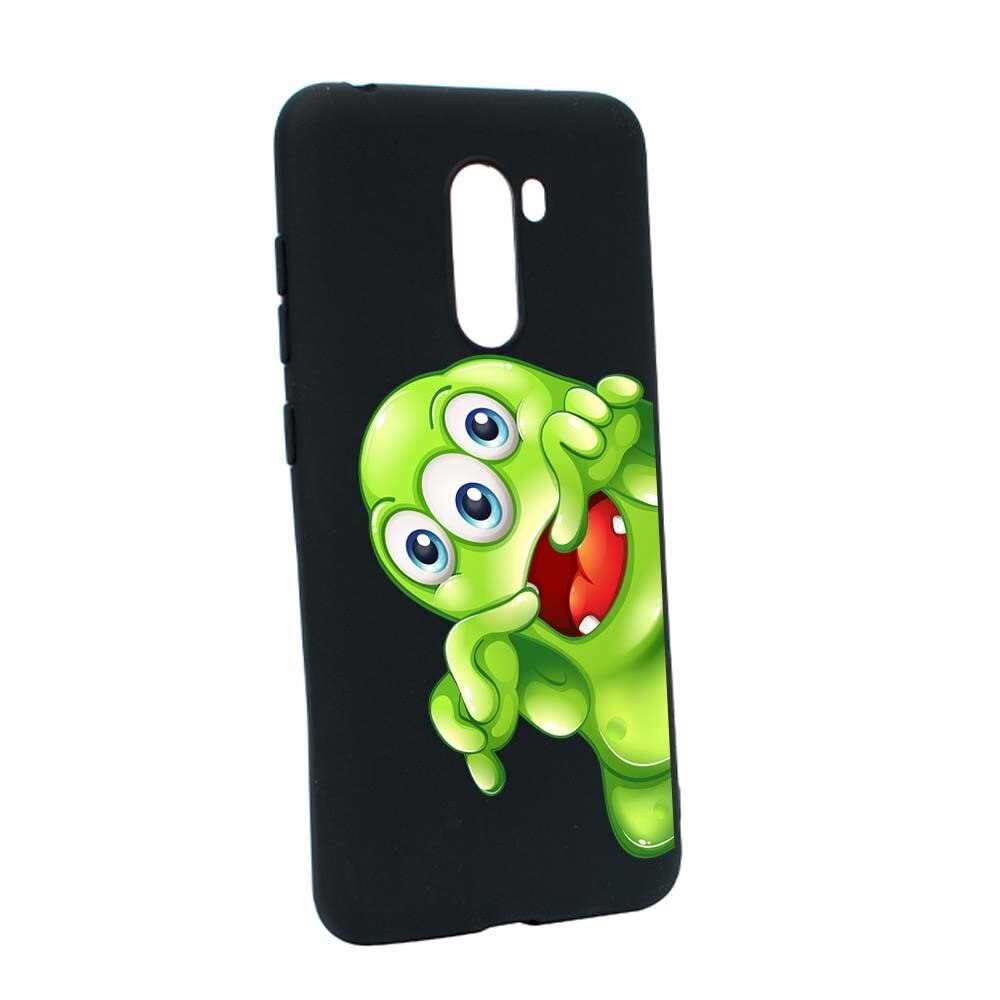 Husa Xiaomi PocoPhone F1, Silicon, Green Monster B60