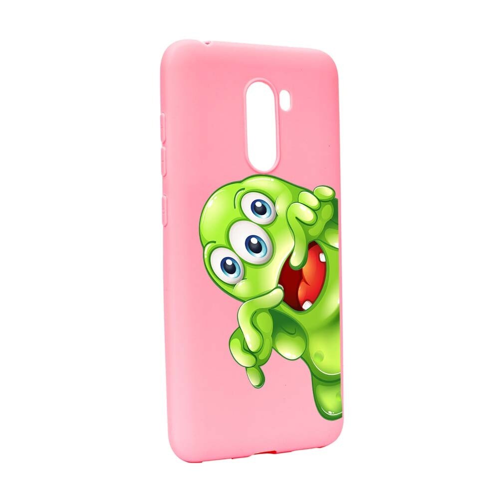 Husa Xiaomi PocoPhone F1, Silicon, Green Monster P60