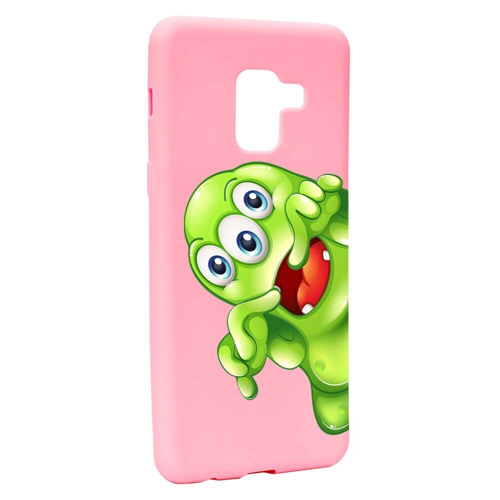 Husa Samsung Galaxy A5 2018, Silicon, Green Monster P60