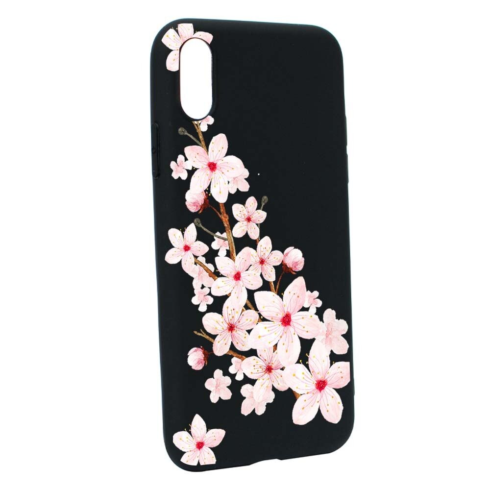 Husa Apple iPhone XS / X, Silicon, Spring Flower B62