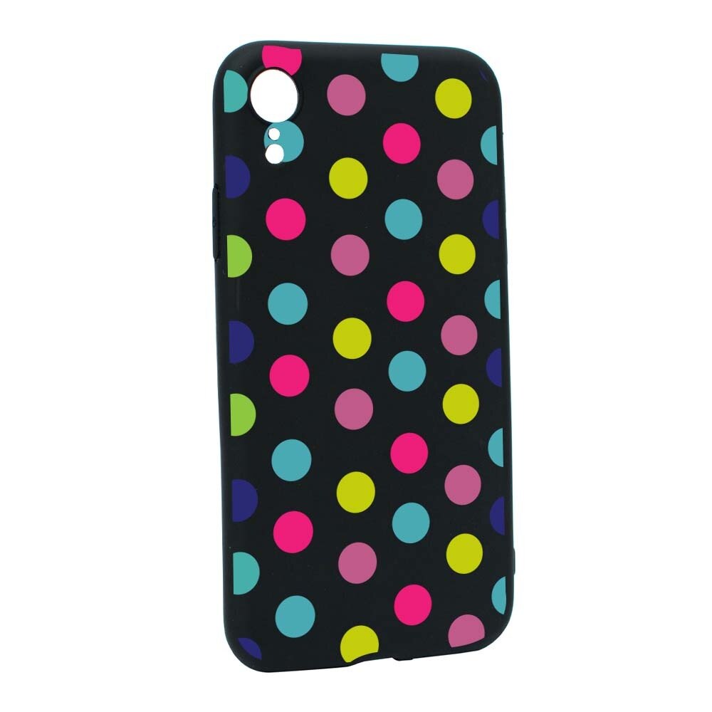 Husa Apple iPhone XR, Silicon, Dots Color B61