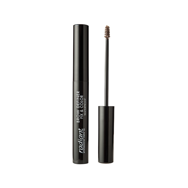 Radiant, Спирала за вежди Eyebrow Definer Fix&Color Waterproof, 02 Dark Blond