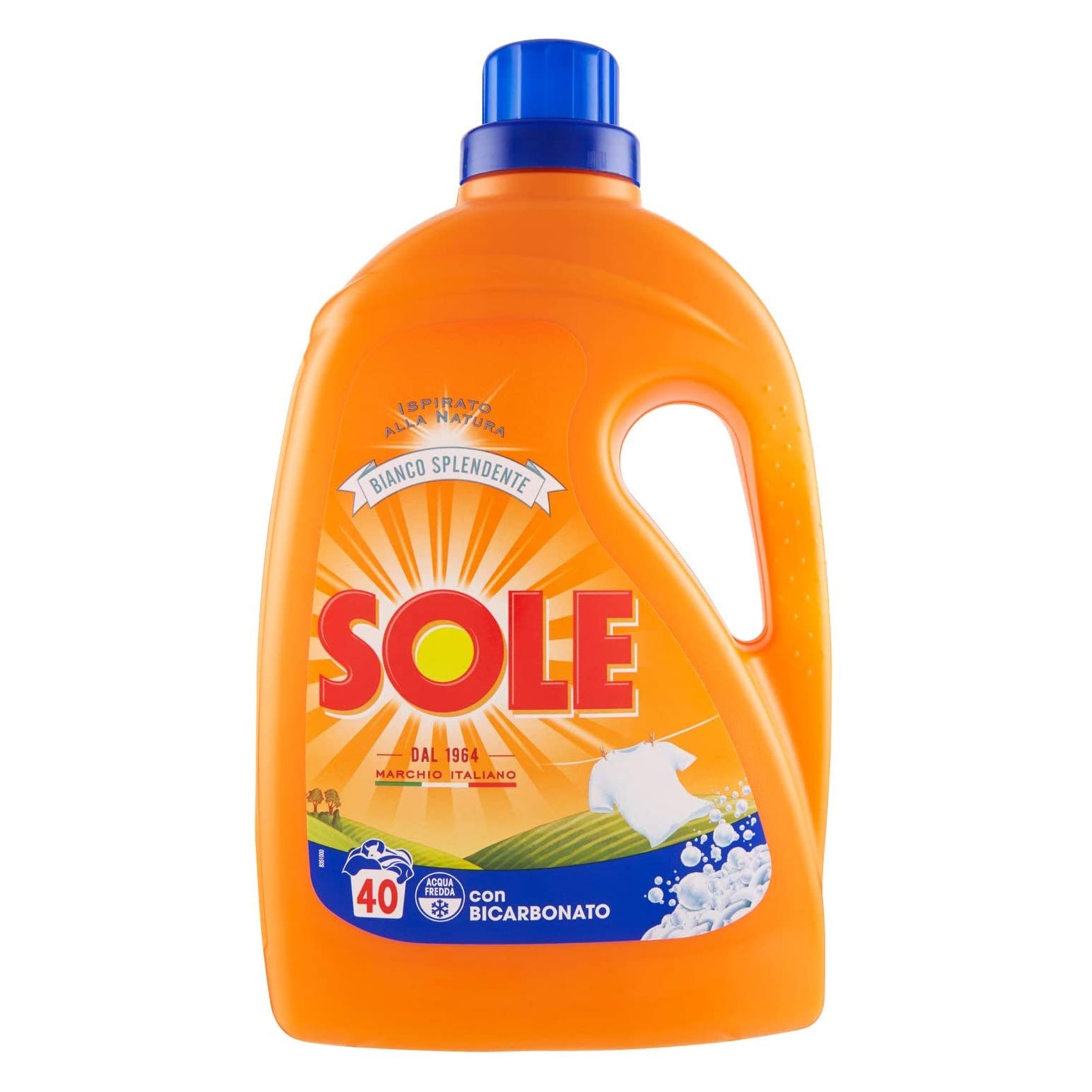 Detergent Lichid SOLE Cu Bicarbonat, 40 Spalari, 2L