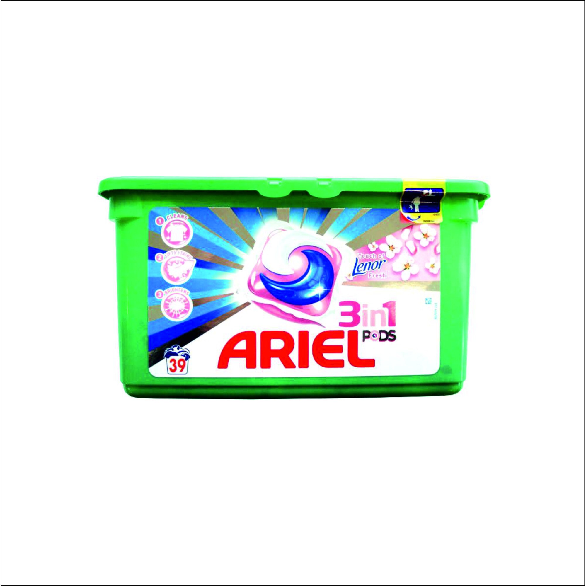 Detergent Ariel 3in1 cu Lenor 39 capsule COLOR