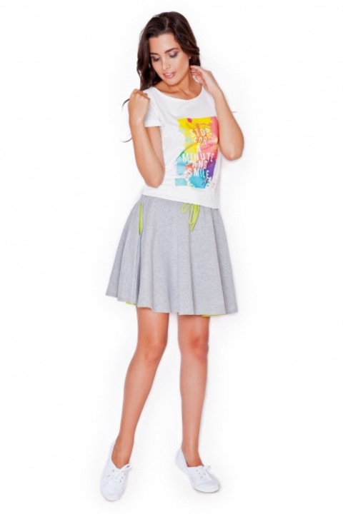 Fusta mini Katrus dama Alivale K279 lime, Verde deschis