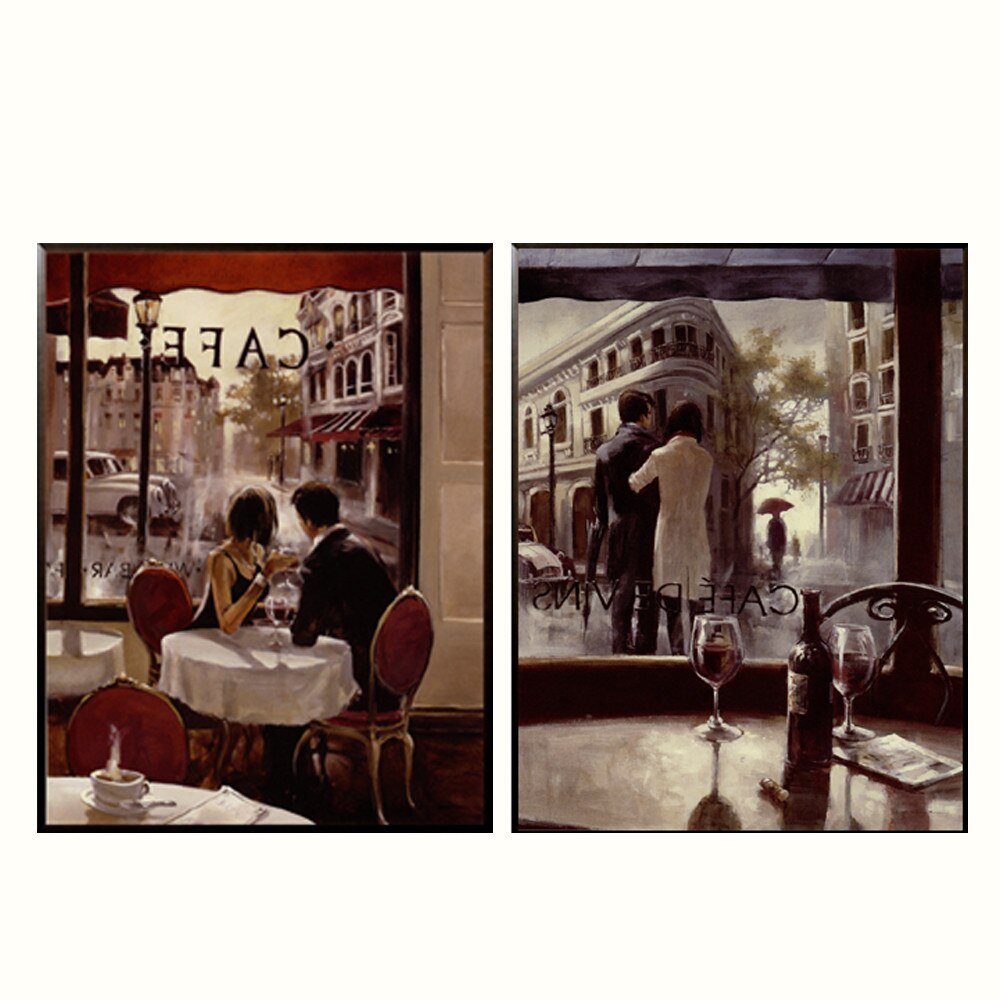 Set de doua tablouri pe suport de MDF 