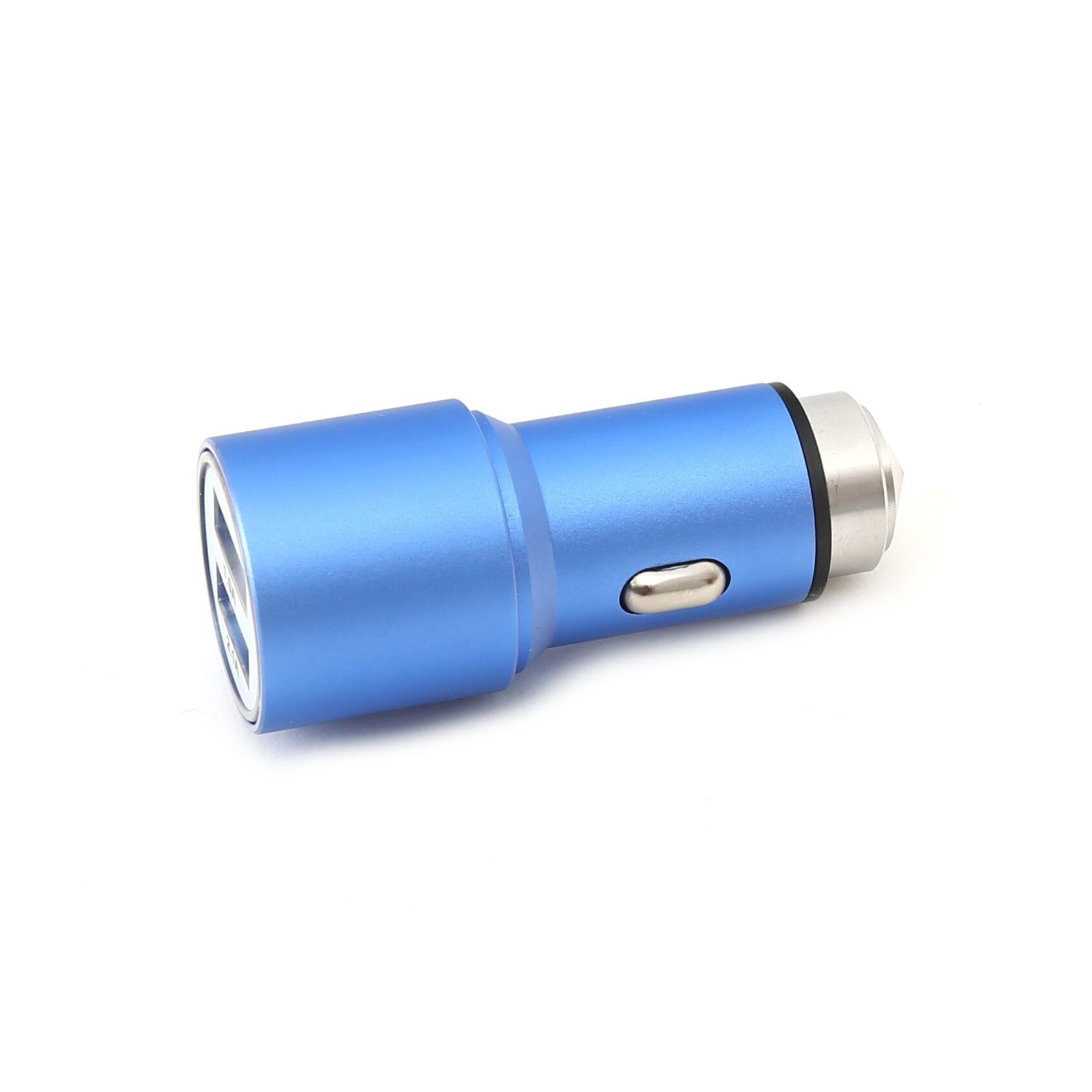 Incarcator auto Omega 43342, metal, dual USB 5V 2.1A , albastru