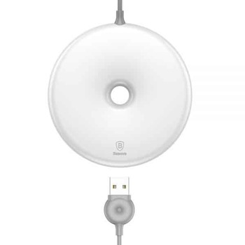 Incarcator Rapid Wireless Qi Universal - BASEUS, forma Gogoasa, Alb Incarcator Rapid Wireless Qi Universal - BASEUS, forma Gogoasa, Alb
