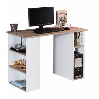 Birou Alpino Floris, 755 x 1100 x 550 mm, Alb/Stejar Birou Alpino Floris, 755 x 1100 x 550 mm, Alb/Stejar