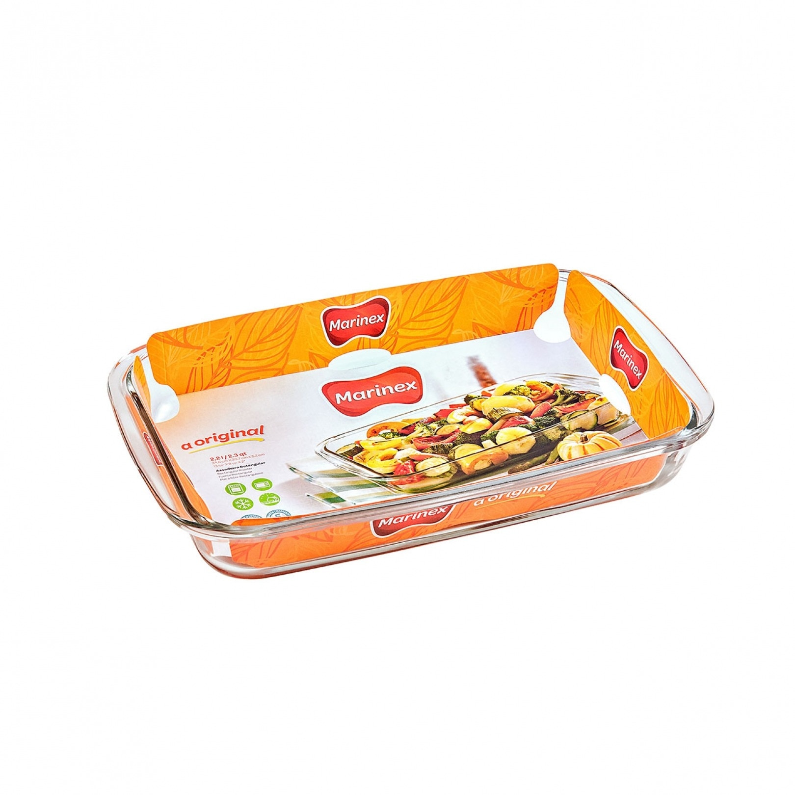 Vas rectangular 2,2L, Marinex