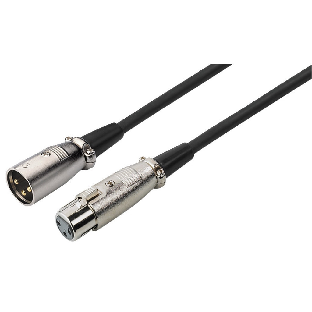 Cablu audio 10 metri XLR Mama-Tata MEC-1000/SW Monacor