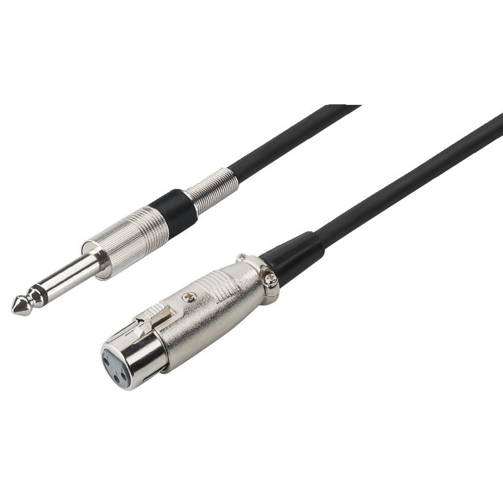 Cablu audio 3 m Jack 6.3mm tata - XLR mama MMC-300/SW Monacor