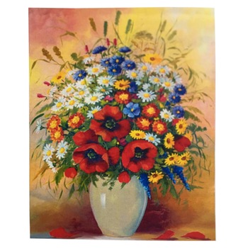 Pictura pe numere Tablou 278 Flori de Camp in Vaza 40 x 50 cm - Krista® Pictura pe numere Tablou 278 Flori de Camp in Vaza 40 x 50 cm - Krista®