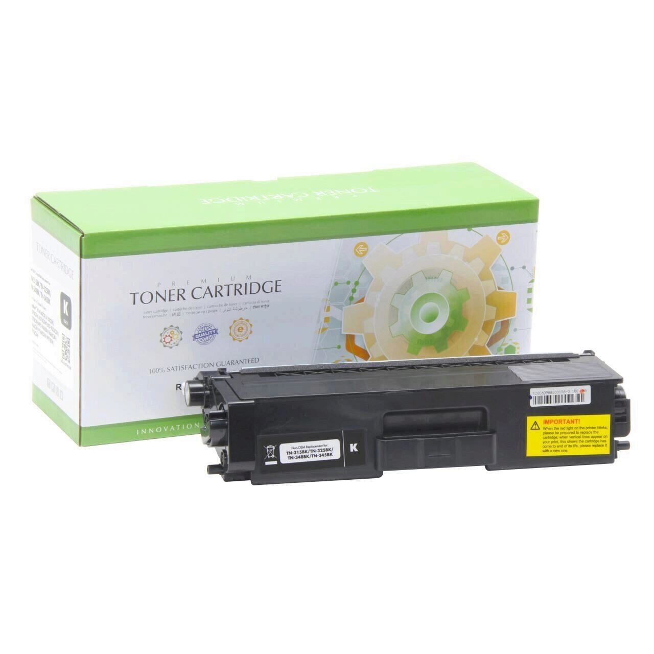 Toner compatibil Static Control pentru Brother TN315 TN325 TN345 negru, 6000 pagini