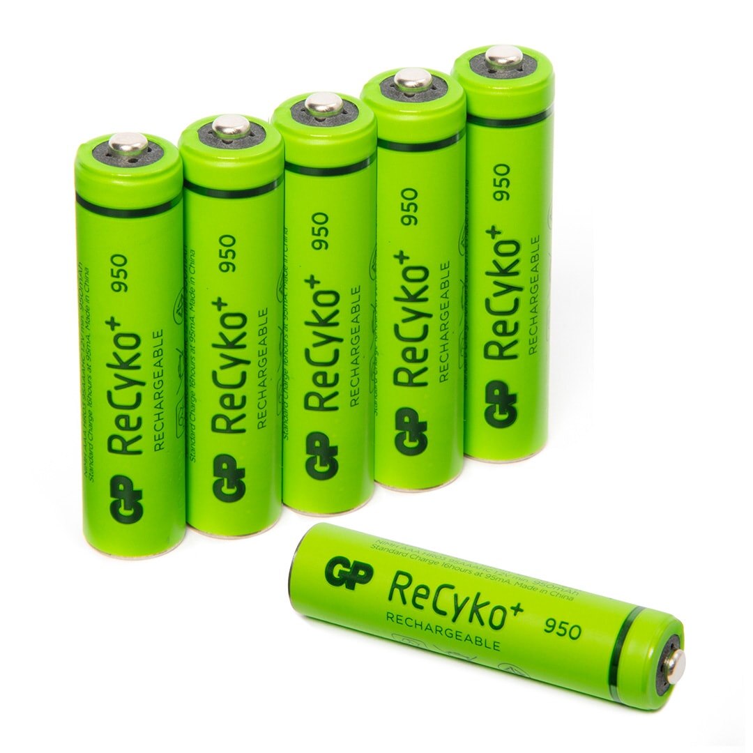Set 6 acumulatori R3 AAA GP ReCyko+ 950mAh 1.2V, gata incarcati - eMAG.ro