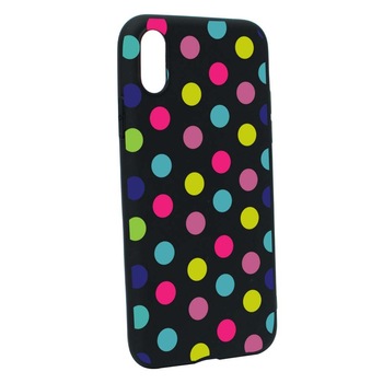 Husa Apple iPhone XS / X, Silicon, Dots Color B61 Husa Apple iPhone XS / X, Silicon, Dots Color B61