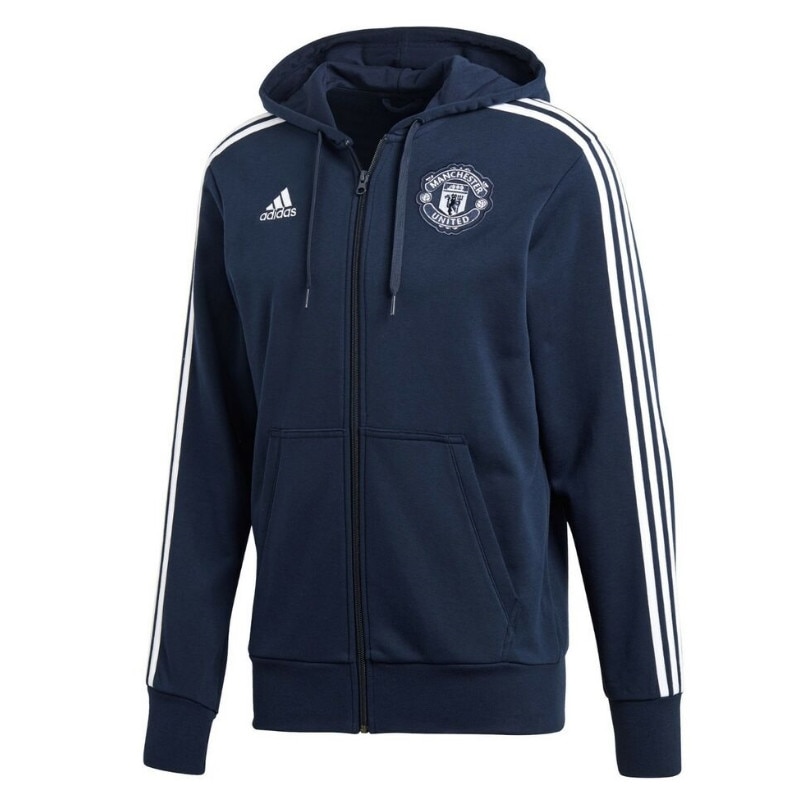 Hanorac Adidas Manchester United CW7663, barbati, bleumarin, Bleumarin, 36
