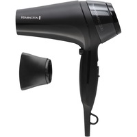 Uscator de par Remington Thermacare Pro 2200 D5710, 2000 W, 3 trepte de temperatura, 2 viteze, Generator de ioni, Grila ceramica, Negru