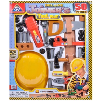 Set unelete de jucarie, Zola®, pentru construit, 50 bucati Set unelete de jucarie, Zola®, pentru construit, 50 bucati