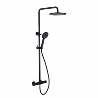 coloana de dus cu set de dus si baterie termostatata negru mat para fixa rotunda diametru 20 cm imagen 40_0_
0