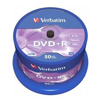Dvd+R Verbatim 16X 50 buc Dvd+R Verbatim 16X 50 buc