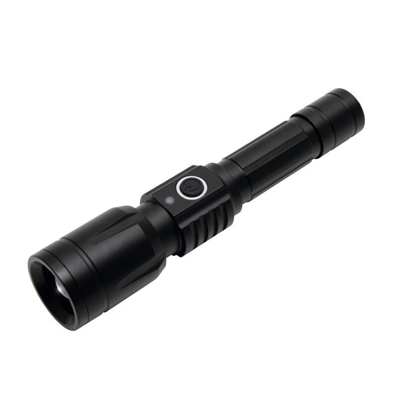 Lanterna metalica reincarcabila cu LED, 250 lumeni, 5 moduri de functionare