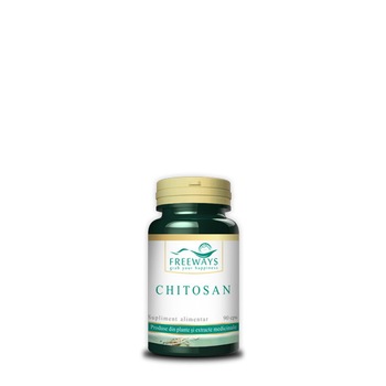 Chitosan, 90 capsule, Freeways, Extras din crustacee marine, 450 mg Chitosan, 90 capsule, Freeways, Extras din crustacee marine, 450 mg
