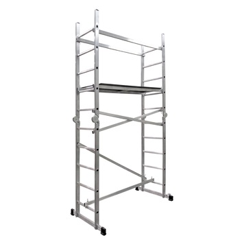 Schela mobila profesionala aluminiu IKAR 295x134x55 cm, inaltime de lucru 4.1 m, inaltime maxima platforma 1.96 m Schela mobila profesionala aluminiu IKAR 295x134x55 cm, inaltime de lucru 4.1 m, inaltime maxima platforma 1.96 m