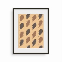 tablou cu rama de lemn neagra frunze maro de fag pattern arta inramata art prints decoratiuni 50 x 70 cm imagen 28_0_
0
