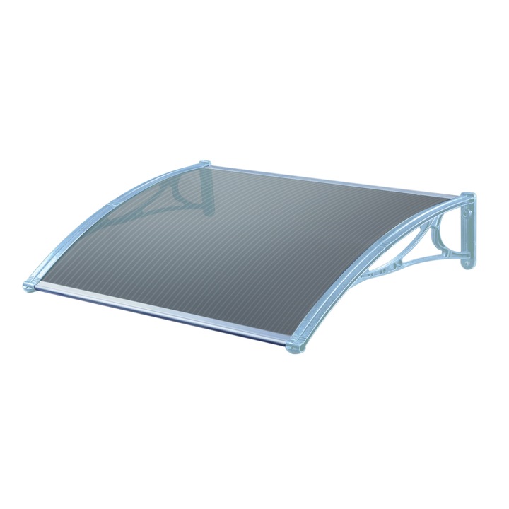 Copertina 120cmx100cm, IZOPOL-1000, policarbonat celular bronz, brat plastic gri PP + GF