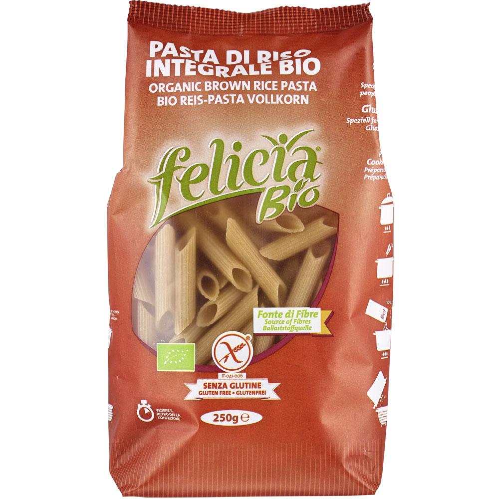 Penne rigate din orez integral ECO 250 g - Felicia