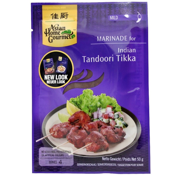 Marinata indiana pentru carne Tandoori Tikka 50 g - Asian Home Gourmet