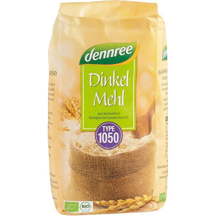 Faina din grau spelta ECO (tip 1050) 1 kg - Dennree
