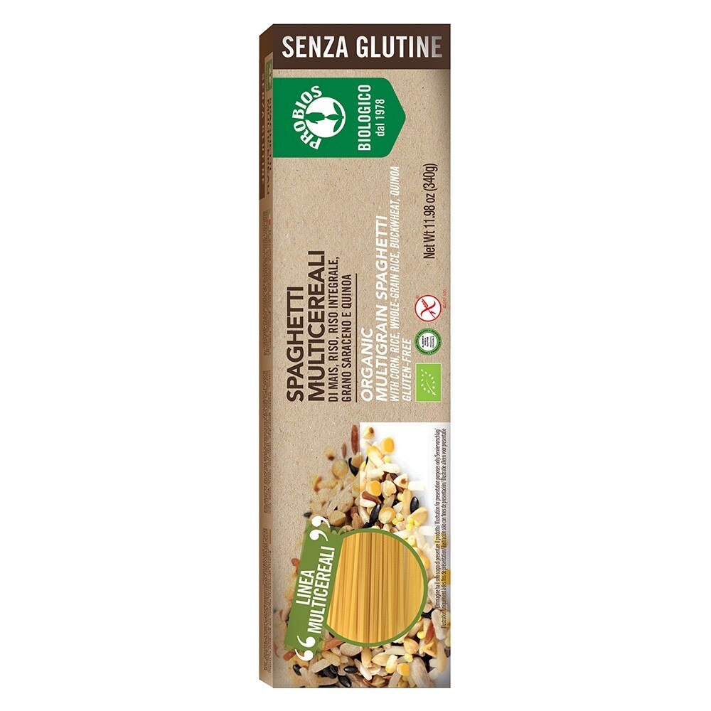 Spaghetti multicereale - fara gluten, Probios, 340g