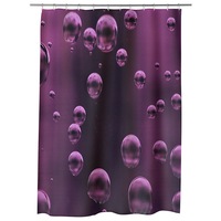 Perdea Dus, Cada pentru Baie Art Factory Picaturi De Apa Mov Model Mare, Model Multicolor, Decoratiuni Baie, 150 x 200 cm