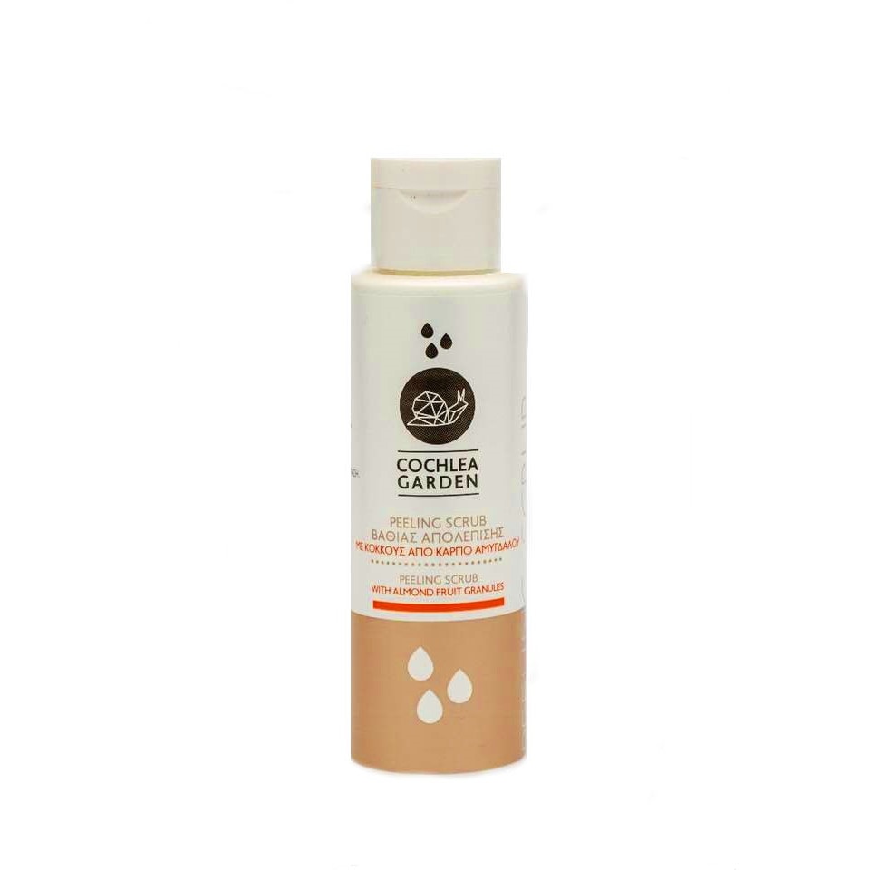 Peeling exfoliant cu granule de fructe de migdale, Cochlea Garden, 100 ml
