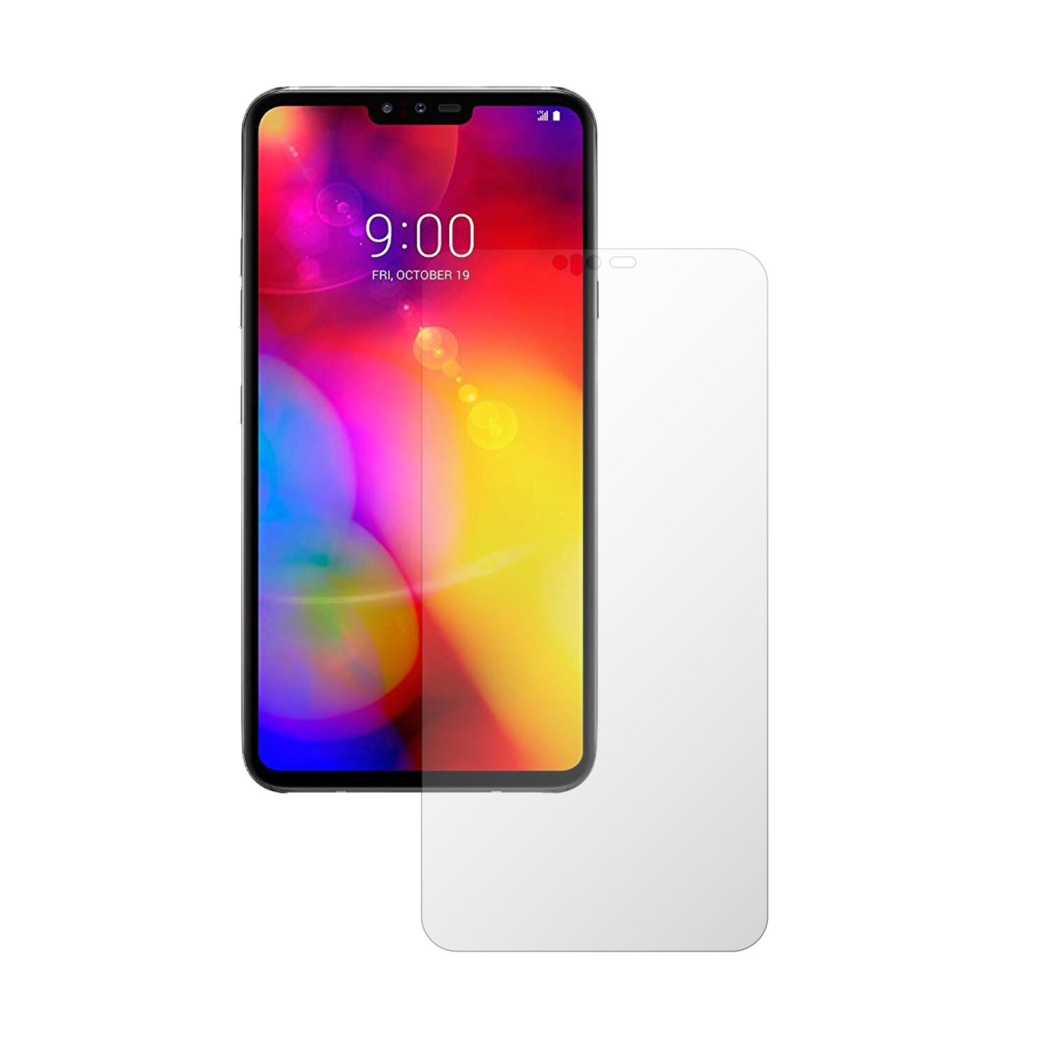 Set 2X Folie Protectie Ecran Invisible Skinz HD pentru LG V40 ThinQ - Folie Siliconica Ultra-Clear cu Acoperire Totala, Edge to Edge Full Display Cover, Adeziva si Foarte Flexibila