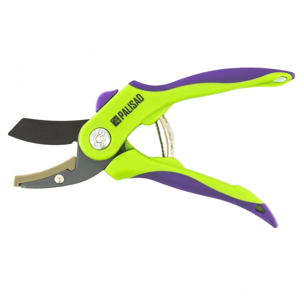 Foarfece vie, 200 mm, arc de revenire spirala, manere din doua componente, PALISAD