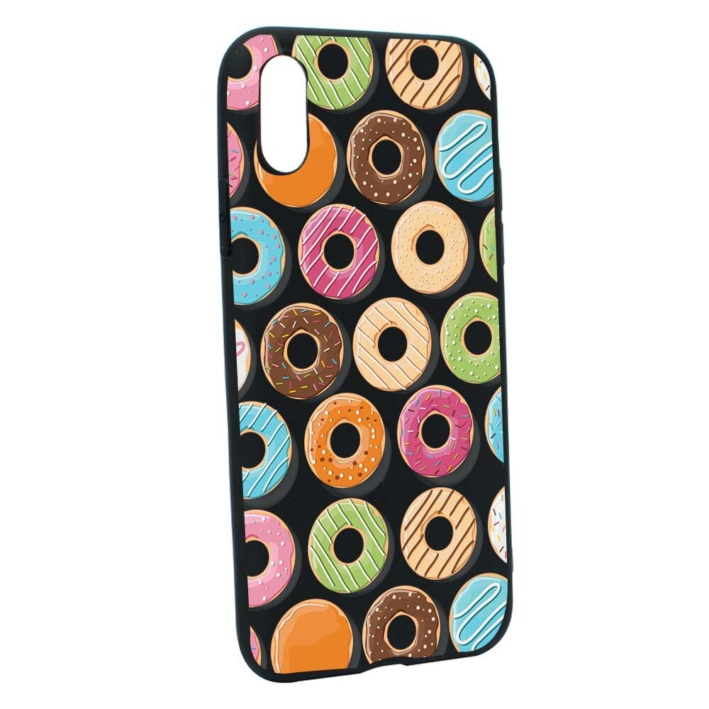 Husa Apple iPhone XS / X, Silicon, Doughnut B66